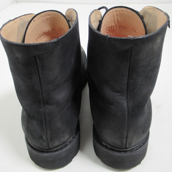 Paraboot Men's Lace Up Leather Boot Paratex Soles Black 7.5 US / 6.5 UK / 40 EU - Picture 4 of 12